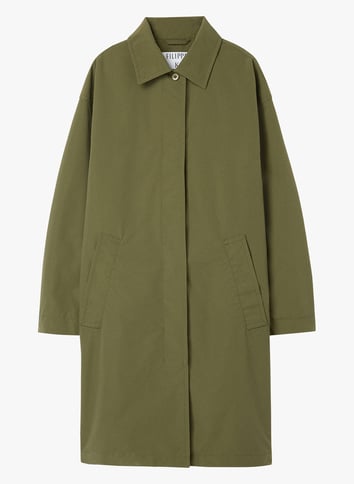 Single-breasted plain coat FILIPPA K Green